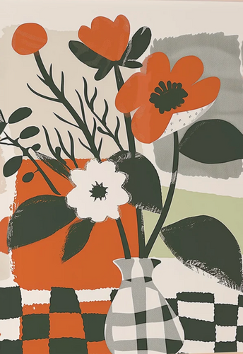 Flowers in Vase 8x10 - Paint By Number